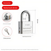 Lacat Alb din Inox 30mm cu 3 Chei